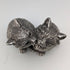 UK William Comyns Two Kittens Sterling Silver Filled Sculpture Figurine 178g